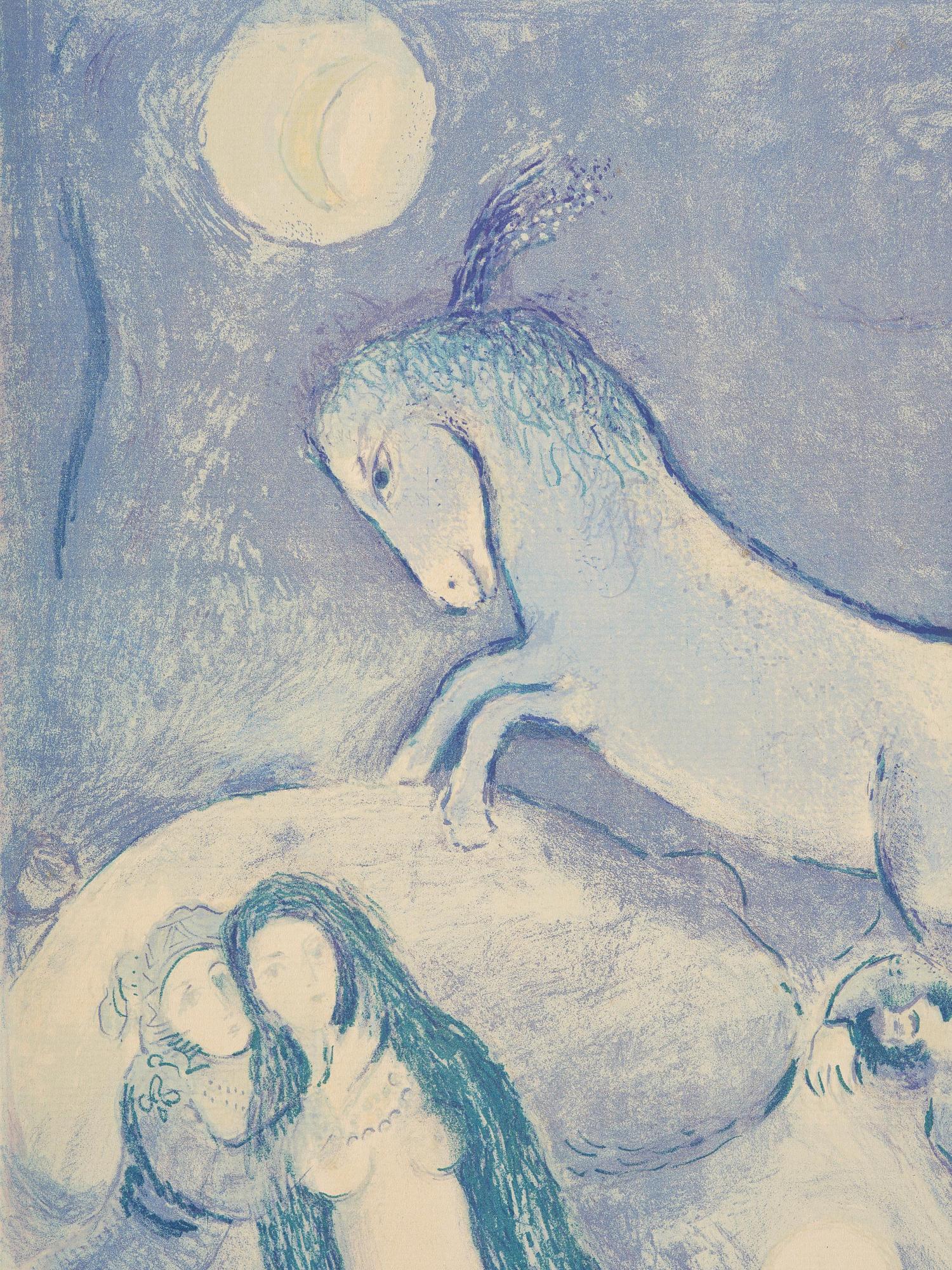 Marc Chagall, "He Went Up to the Couch and Found a Young Lady Asleep..", ur: Four Tales from the Arabian Nights.