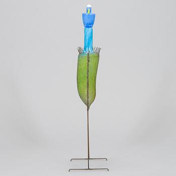 Markku Salo, glasskulptur, signerad Markku Salo Nuutajärvi Notsjö 1991.