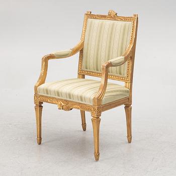 A late Gustavian armchair, Lindome, Sweden, around 1800.