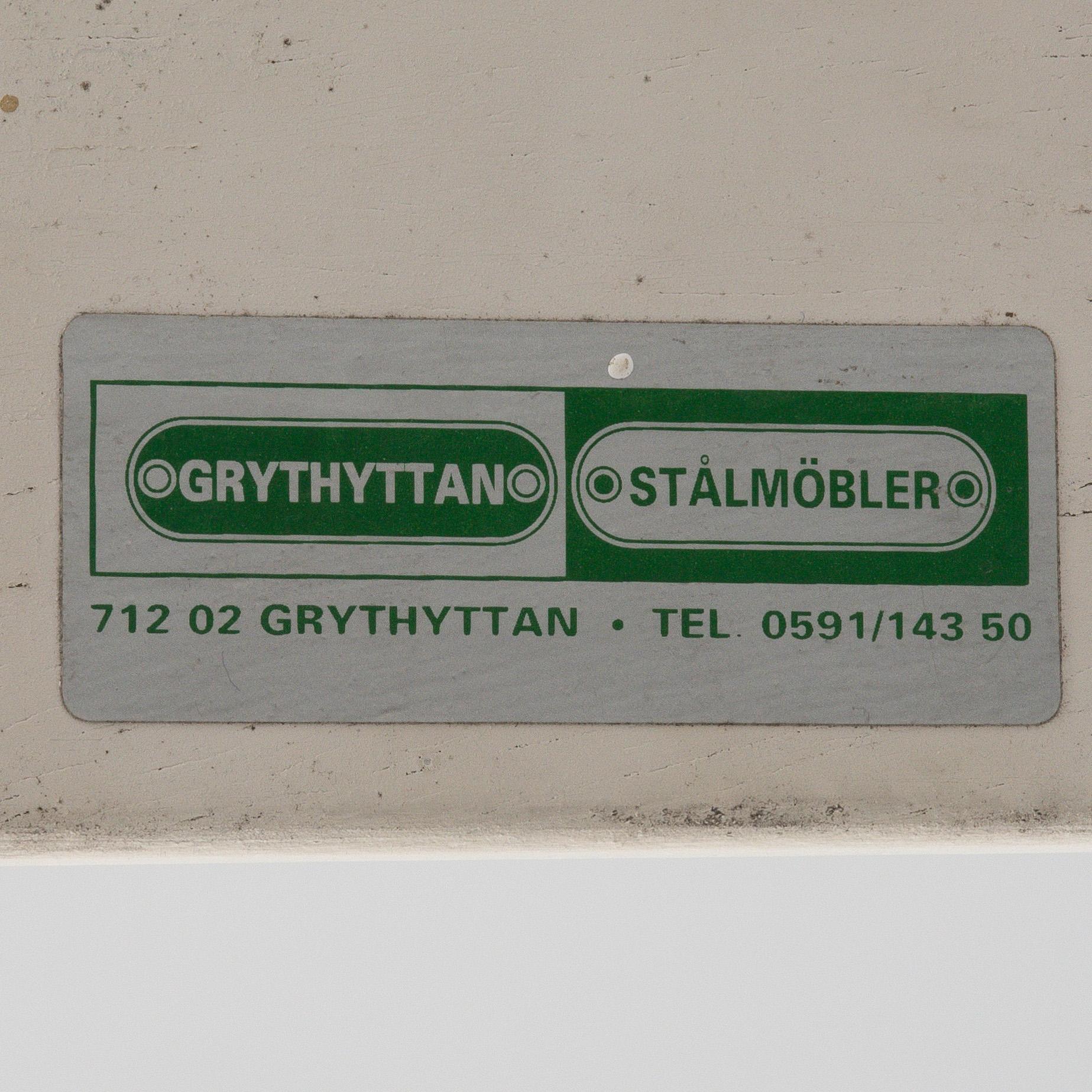 Trädgårdsbord, Grythyttan, samt stolar, 4 st, Byarum.