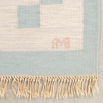 Anne-Marie Boberg, rug flat weave "Mårbacka" signed approx. 243x167 cm.