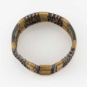 Vivianna Torun Bülow-Hübe, armband, mässing och rotting, Stockholm egen verkstad sent 1940-tal.