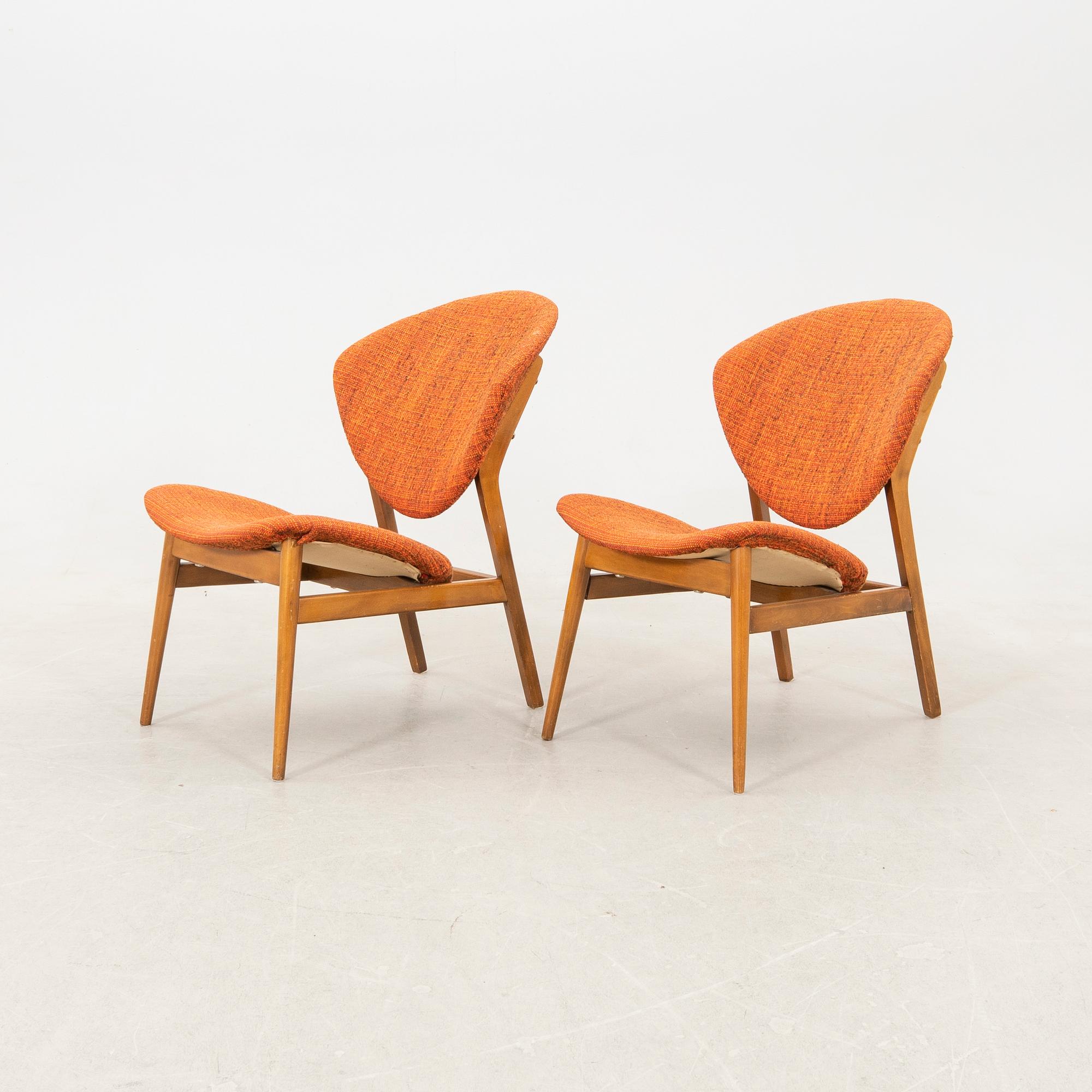 Chairs a pair mid/second half of the 20th century.