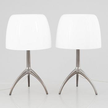 Rodolfo Dordoni, bordslampor, ett par, "Lumiere Grande", Foscarini, Italien.