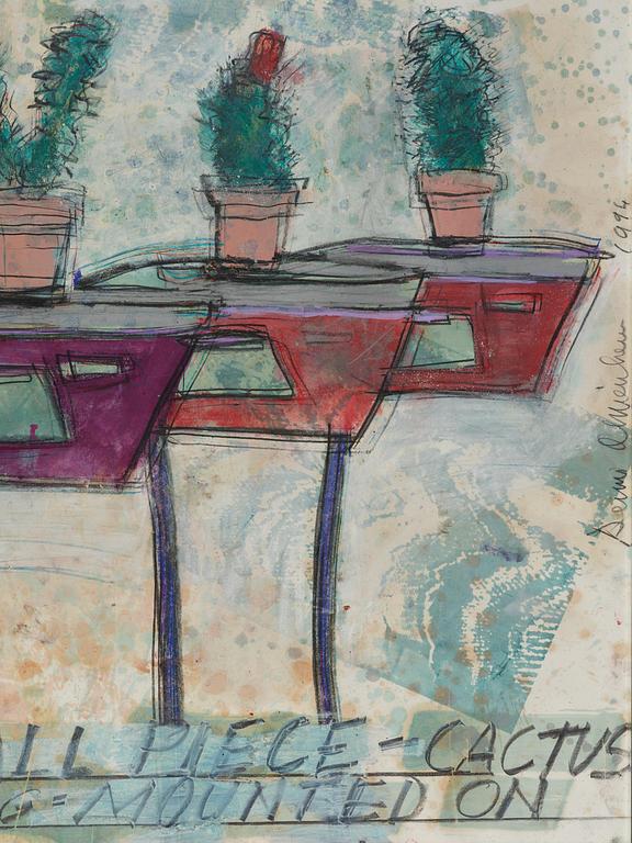 Dennis Oppenheim, "Study for: Wall Piece-Cactus Iron".