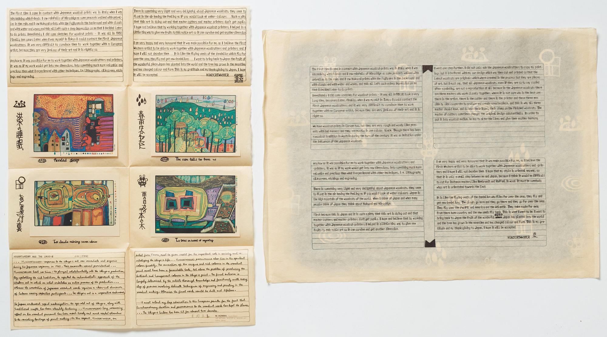 Friedensreich Hundertwasser, Portfölj, "Midori No Namida".