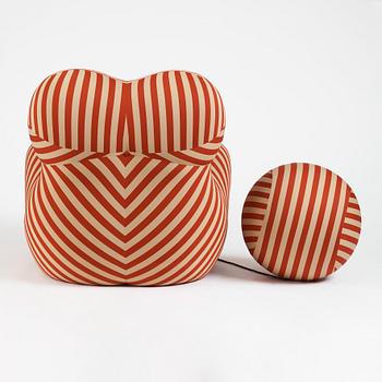 Gaetano Pesce, a "La Mamma" armchair with ottoman model UP5 and UP6 from the 2000 series, B&B Italia, Italy.