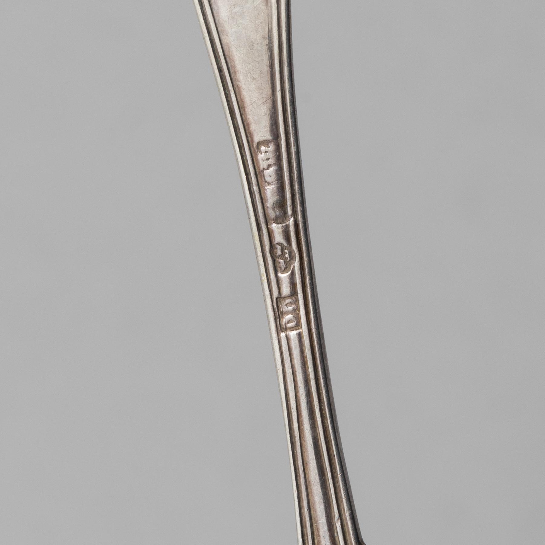Skedar, 7 st, silver, Sverige, 1810-1913.
