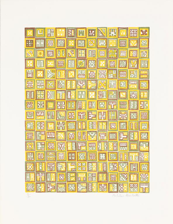 Folder with graphic prints by various artists "Les Hypergraphies".