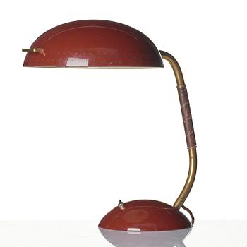 Bröderna Malmströms Metallvarufabrik, skrivbordslampa, modell "2674", Malmö, 1940-tal.