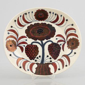Birger Kaipiainen, fat, keramik, "Rose", Arabia Art, Finland 1980, numrerad 1518/2000.
