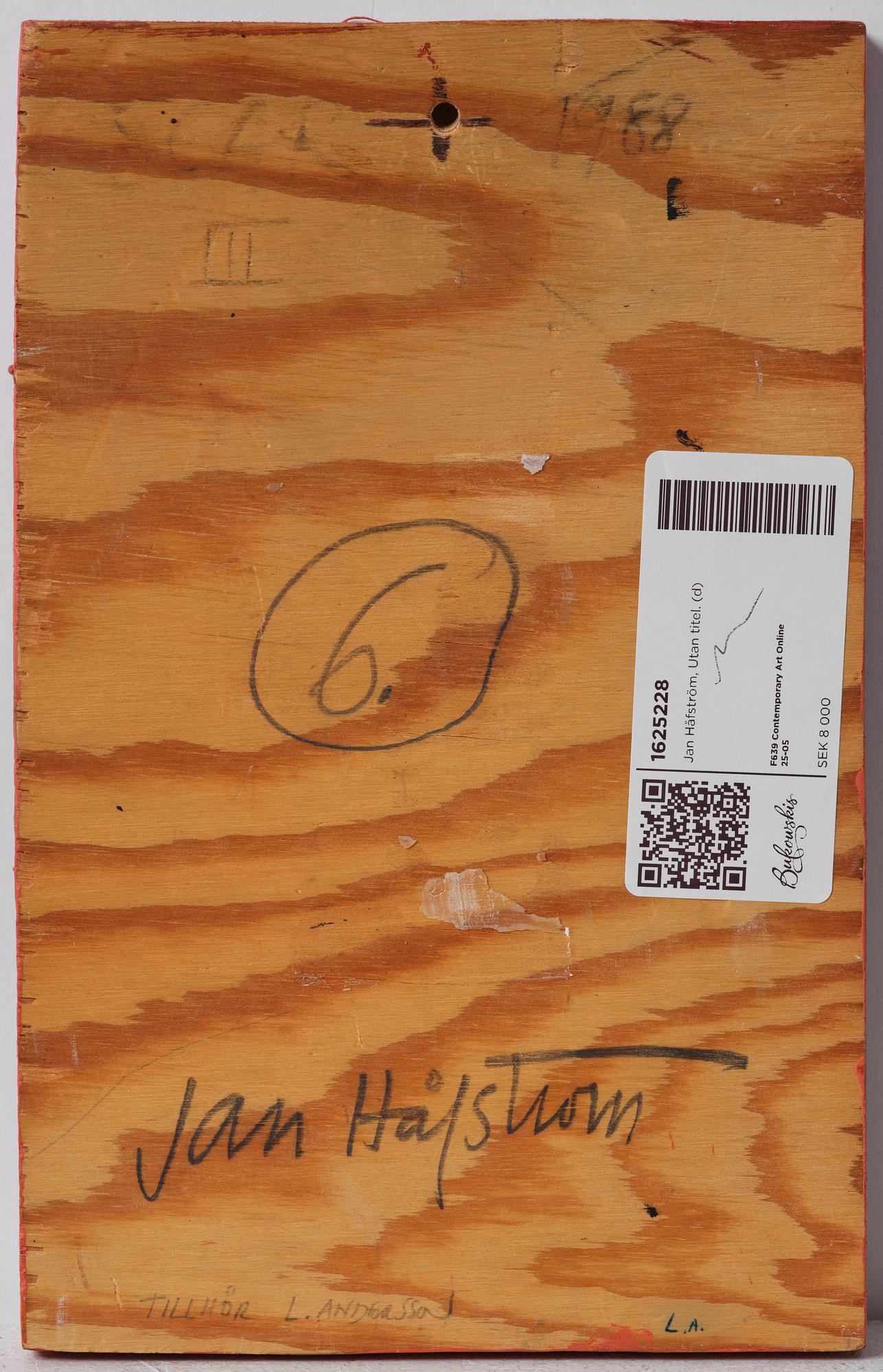Jan Håfström, Utan titel.