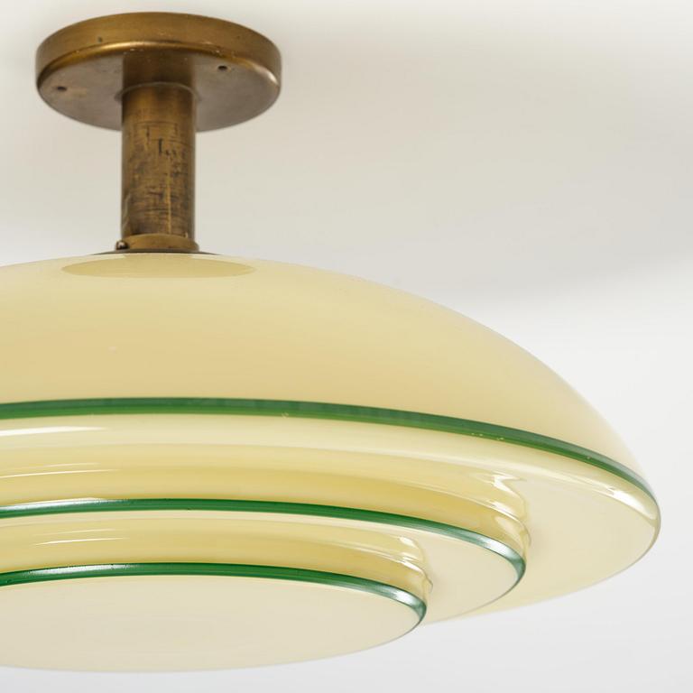Harald Notini, a pair of ceiling lamps model "10755", Arvid Böhlmarks Lampfabrik, Stockholm, 1930s.