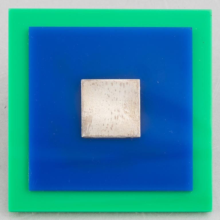 Sigurd Persson, hårklämma, silver och plast, sent 1900-tal.