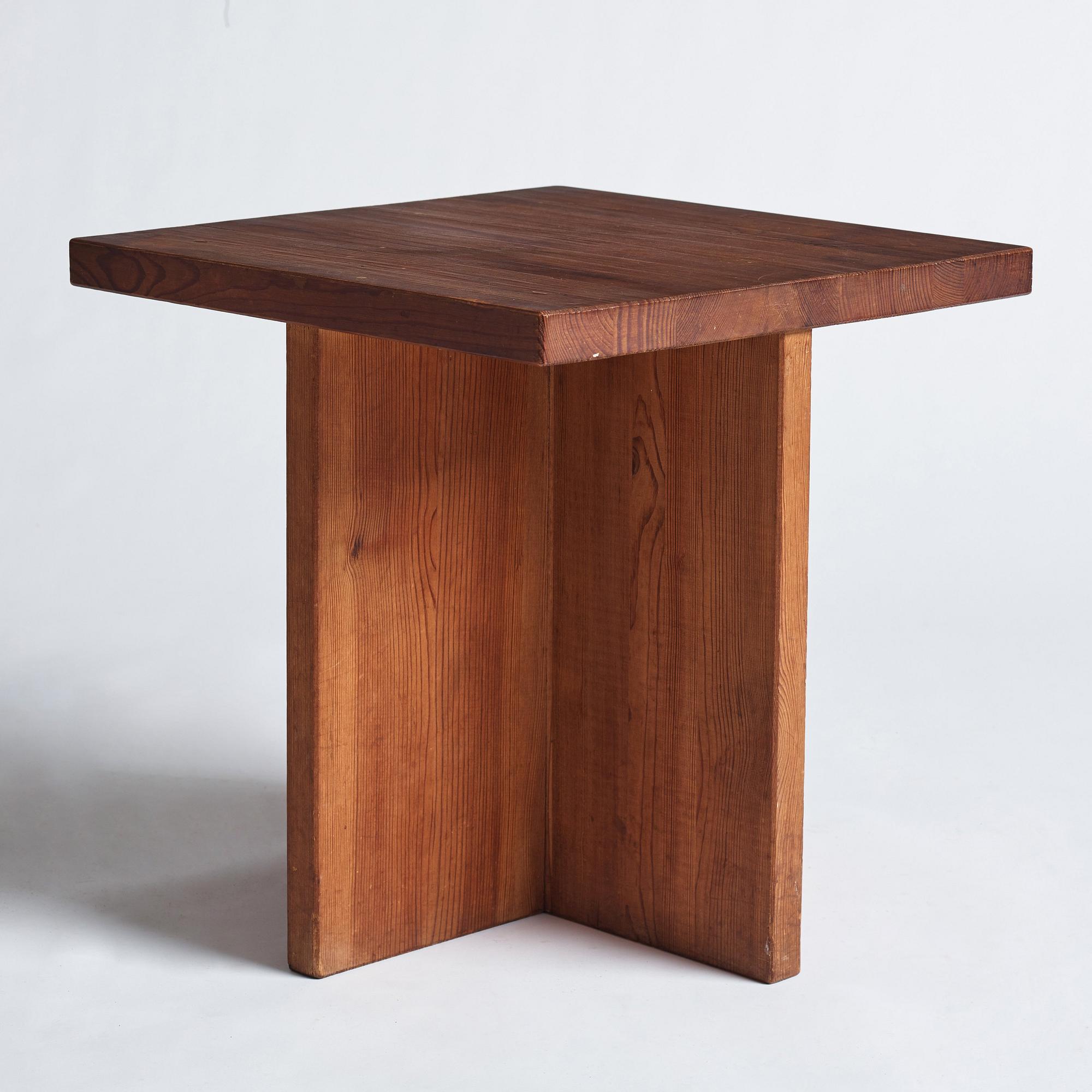 Axel Einar Hjorth, a stained pine 'Lovö' table, Nordiska Kompaniet, Sweden 1930s.