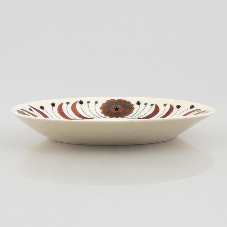 Birger Kaipiainen, fat, keramik, "Rose", Arabia Art, Finland 1980, numrerad 1518/2000.