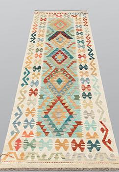Gallerimatta, Kelim, ca 294 x 91 cm.