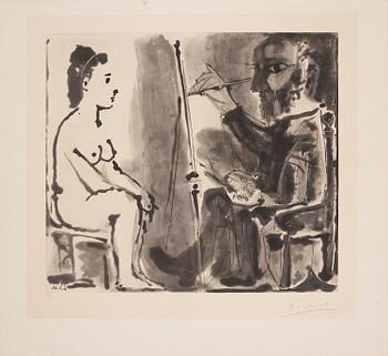 878. Pablo Picasso, "Le Peintre Et Son Modèle".