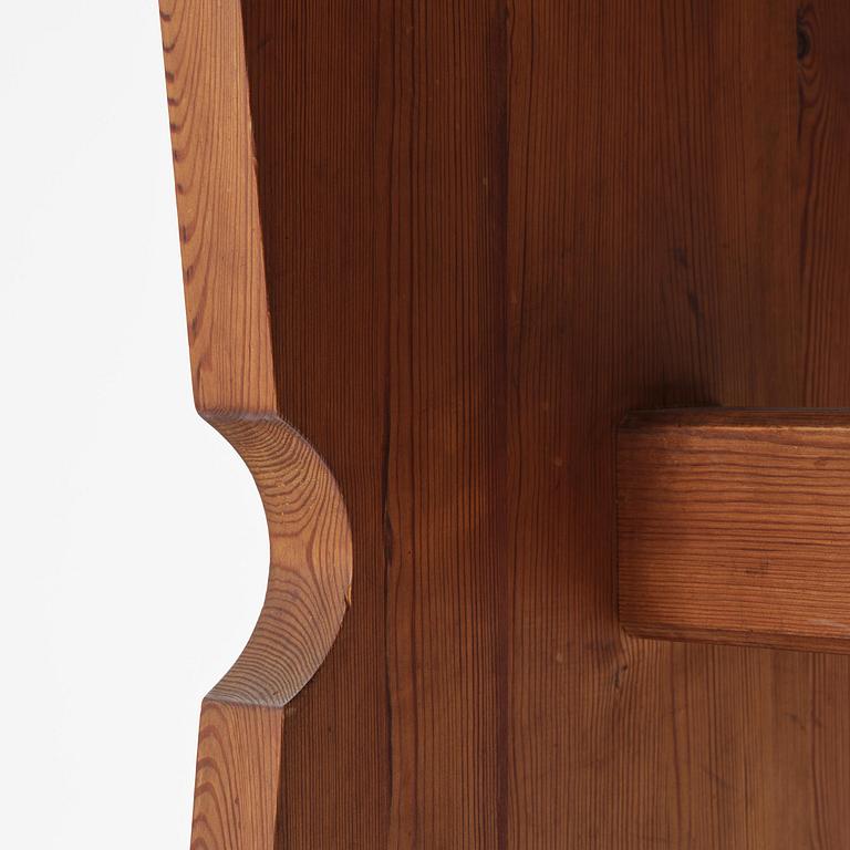 Axel Einar Hjorth, a stained pine "Värmdö" table, Nordiska Kompaniet, Sweden, 1930s.