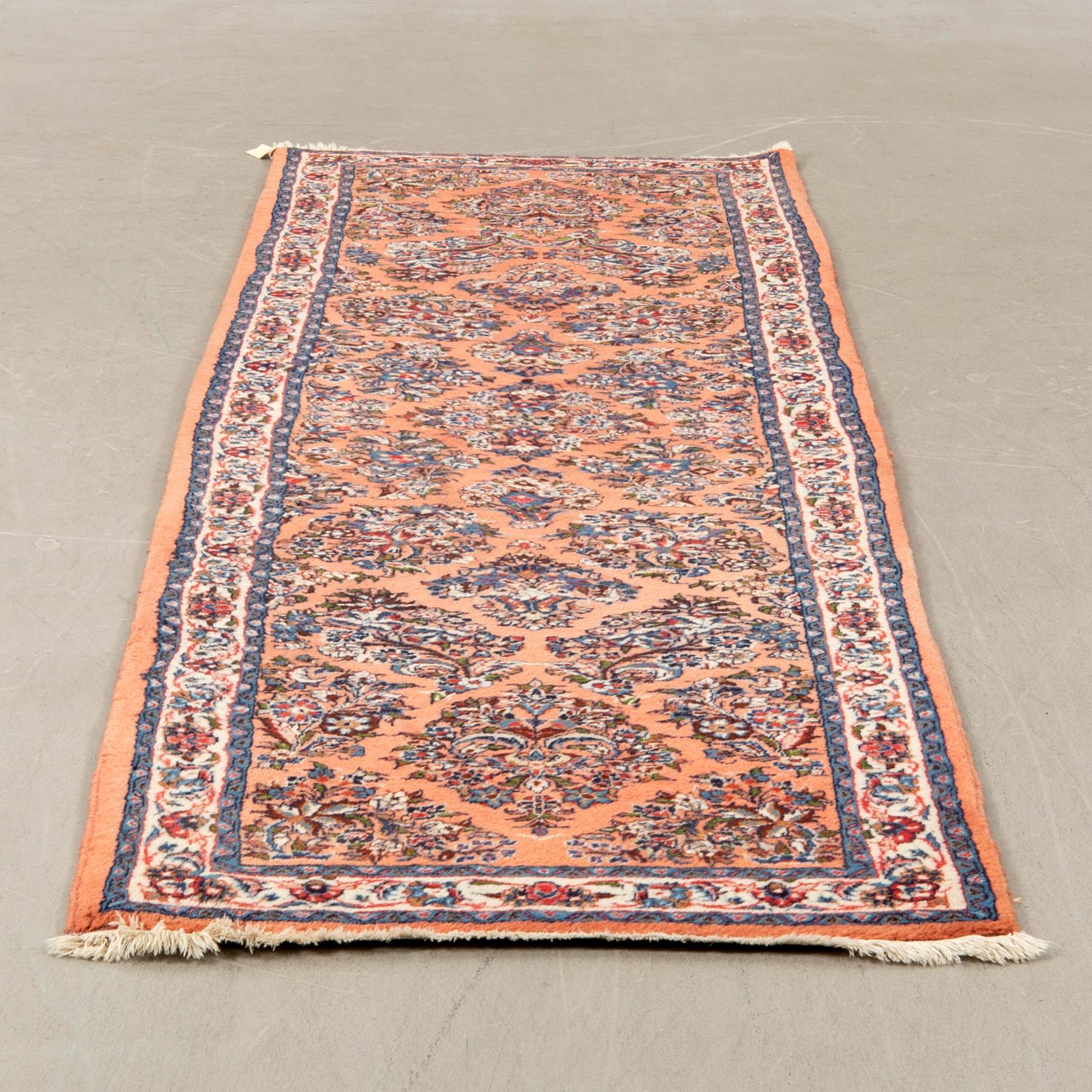 Carpet Sarouk gallery old approx. 310x85 cm.