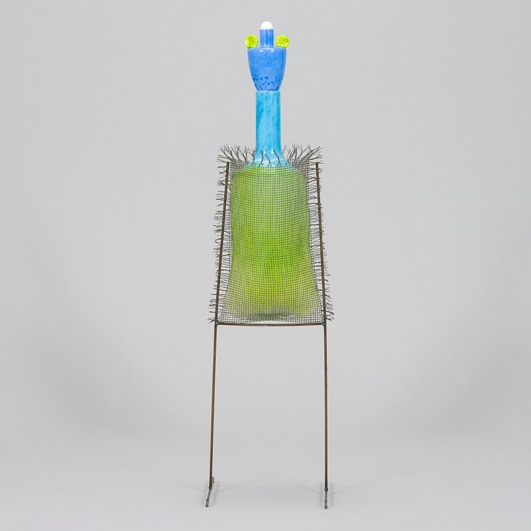 Markku Salo, glasskulptur, signerad Markku Salo Nuutajärvi Notsjö 1991.