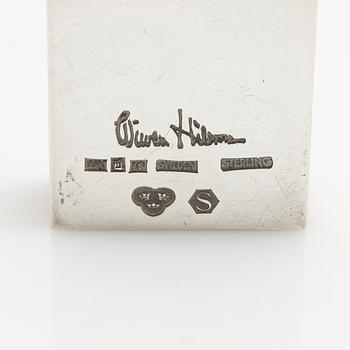 Wiwen Nilsson, Fodral av sterlingsilver till tändsticksask, Lund 1959.
