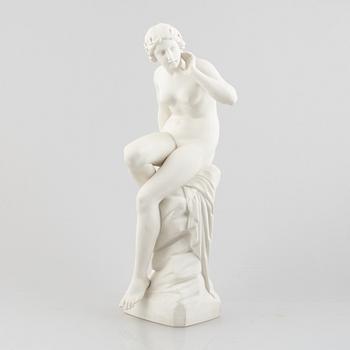 Skulptur, parian, Gustafsberg, daterad 1905.