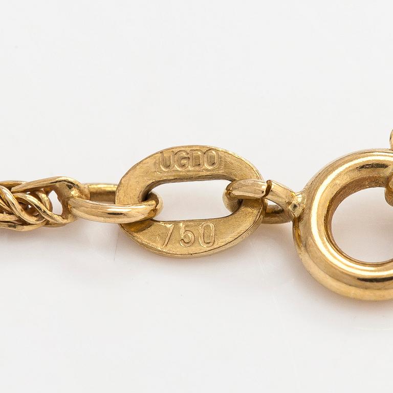 Cartier, hänge "Pendentif Oeuf " med  diamanter samt kedja, 18K guld.
