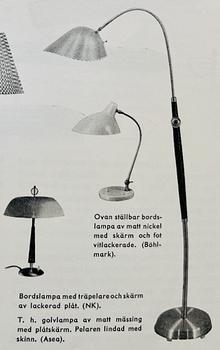 Asea, a Swedish Modern floor lamp model "A5000", 1940s.