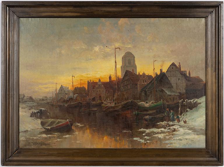Frans Waldegg, "Maastrecht vid Maasfloden, Holland".