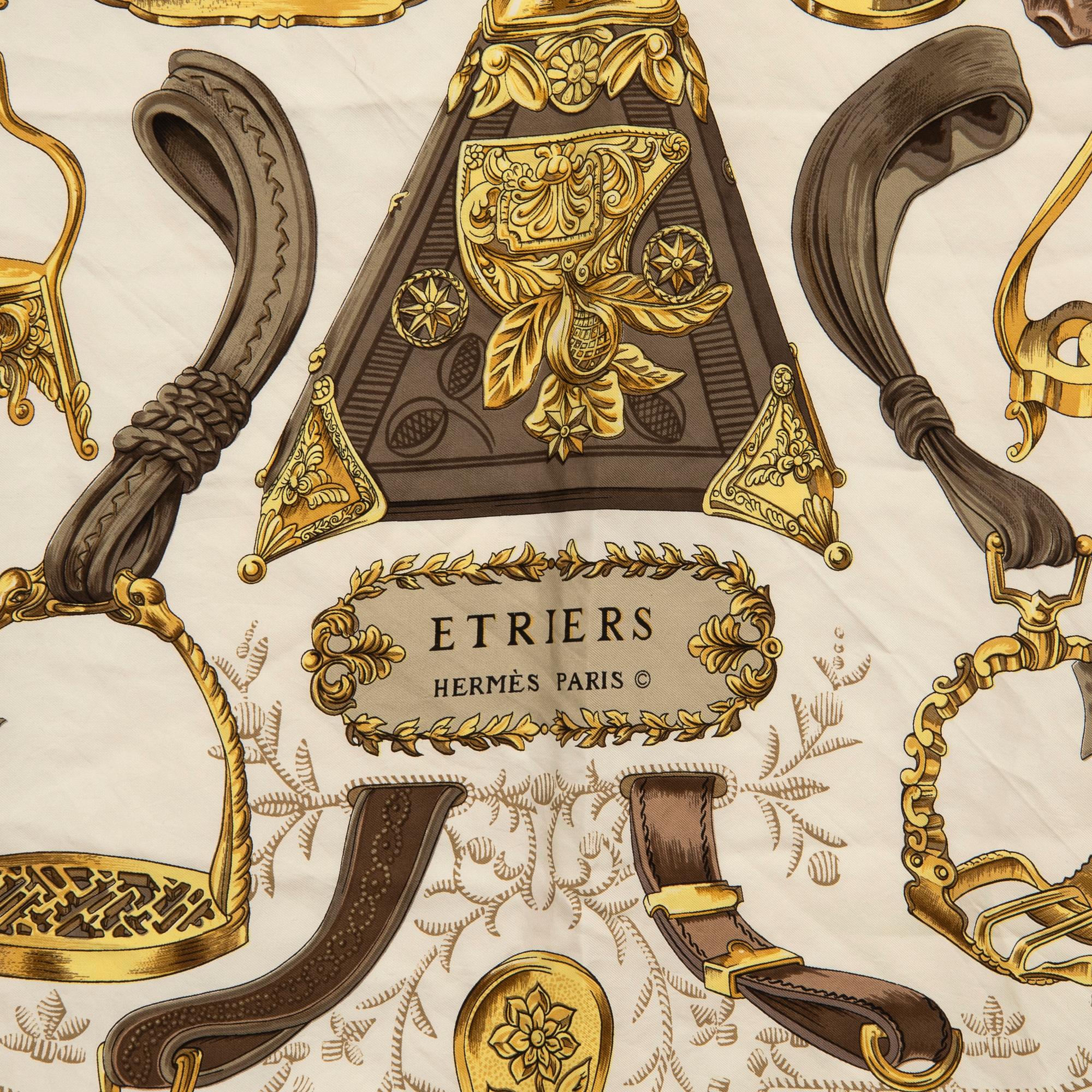 Hermès, scarf "Etriers".