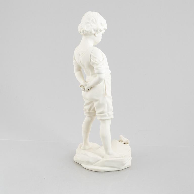 Gustavsberg, skulptur, "Gosse med groda".
