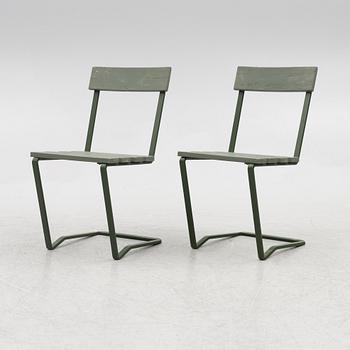 Trädgårdsstolar, ett par, 1930-40-tal.