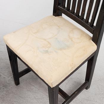A set of six chairs, 19th century.