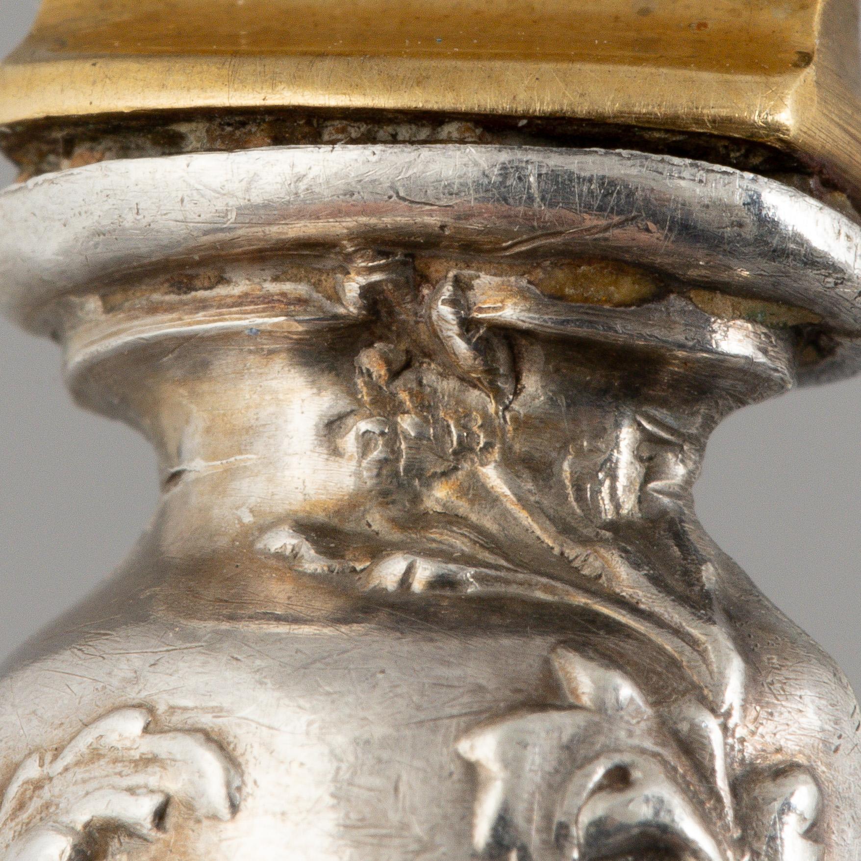 Charles Barrier, escargotgafflar, 18 st, silver, Paris, Frankrike 1905-23.