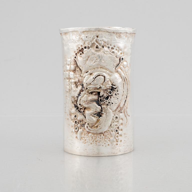 Lars Arby, vas/bägare, sterling silver, Göteborg 1983.