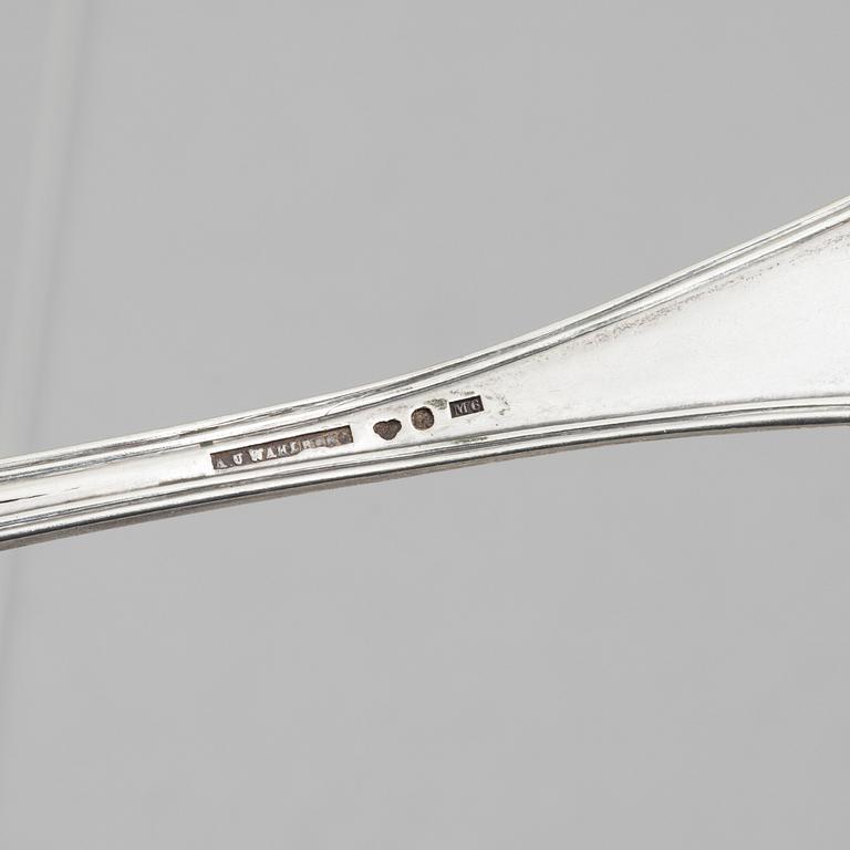 Skedar, 7 st, silver, Sverige, 1810-1913.