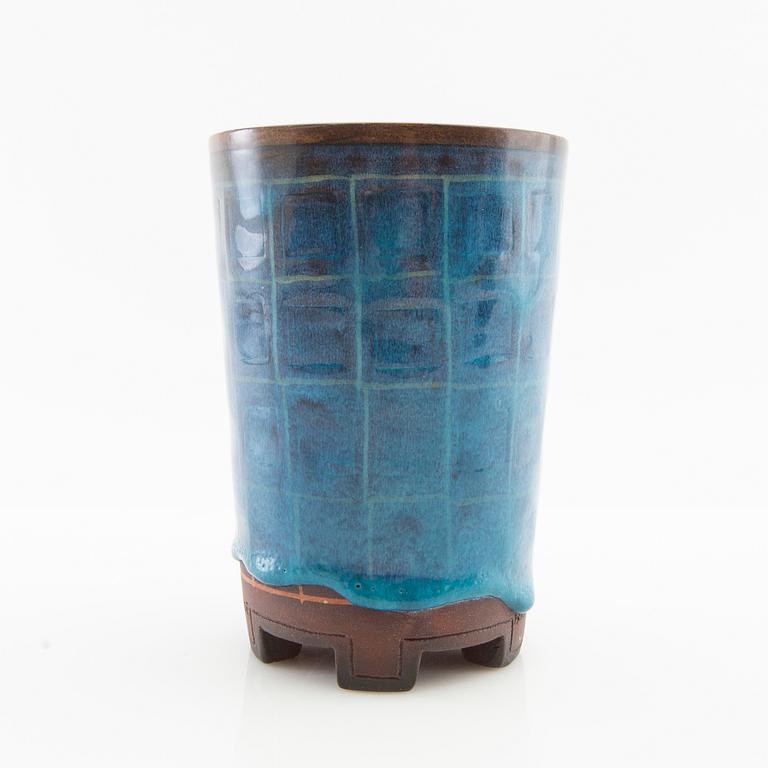 Wilhelm Kåge, a "Farsta" stoneware vase, Gustavsberg Studio, signed and dated 1948.