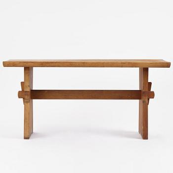Axel Einar Hjorth, a stained pine "Värmdö" table, Nordiska Kompaniet, Sweden, 1930s.