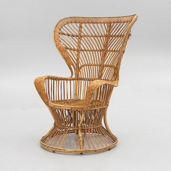 Gio Ponti & Lio Carminati, korgstol, "Conte Biancamano", Bonacina, Italien, 1900-talets andra hälft.