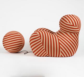 Gaetano Pesce, a "La Mamma" armchair with ottoman model UP5 and UP6 from the 2000 series, B&B Italia, Italy.