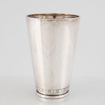 Sven Carlman, a silver beaker, CF Carlman, Stockholm 1965.
