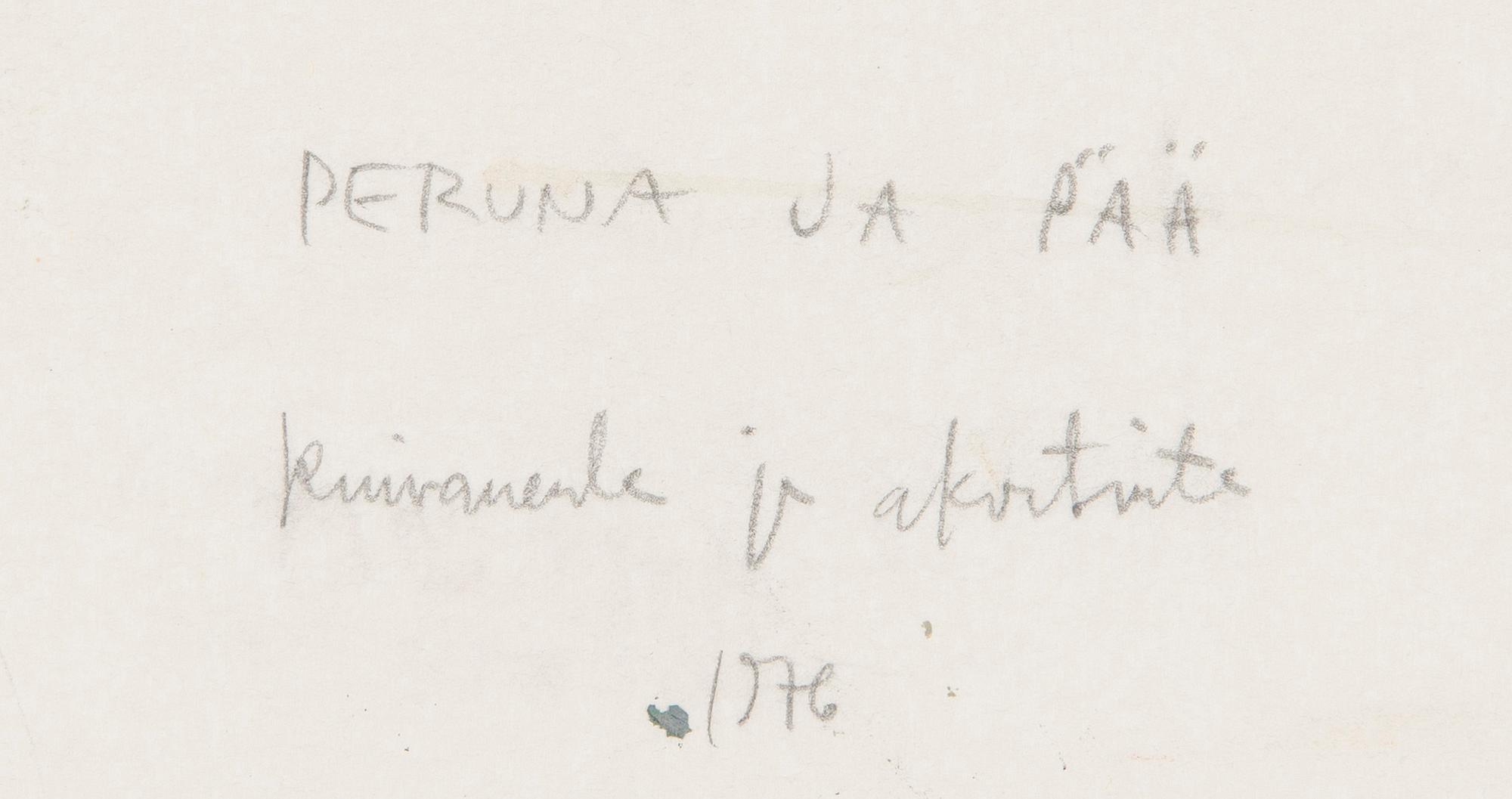 Pentti Kaskipuro, Fiskhuvud och potatis.