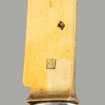 Charles Barrier, escargotgafflar, 18 st, silver, Paris, Frankrike 1905-23.