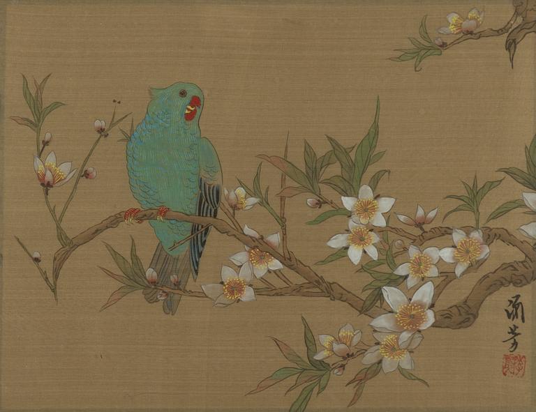 Unidentified artist, three paintings, China, 20th century.
