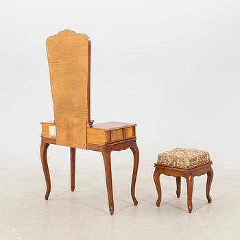 Dressing table with stool Rococo style mid-20th century.