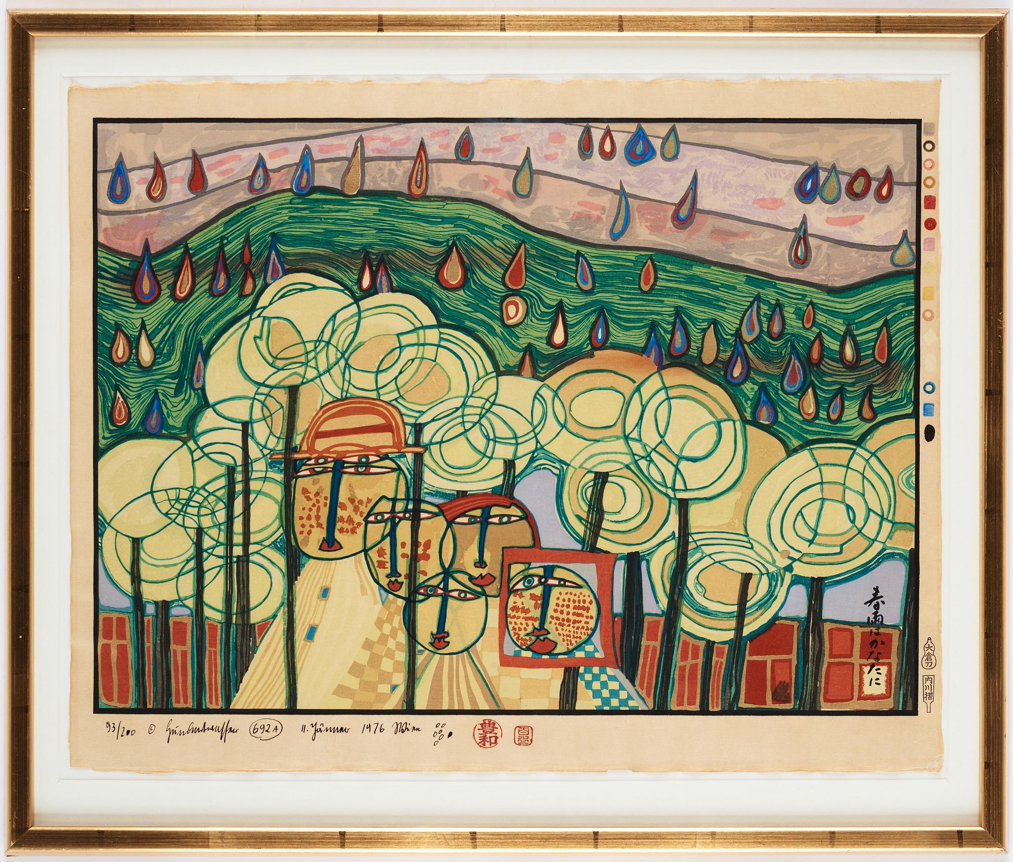 Friedensreich Hundertwasser, Portfölj, "Midori No Namida".