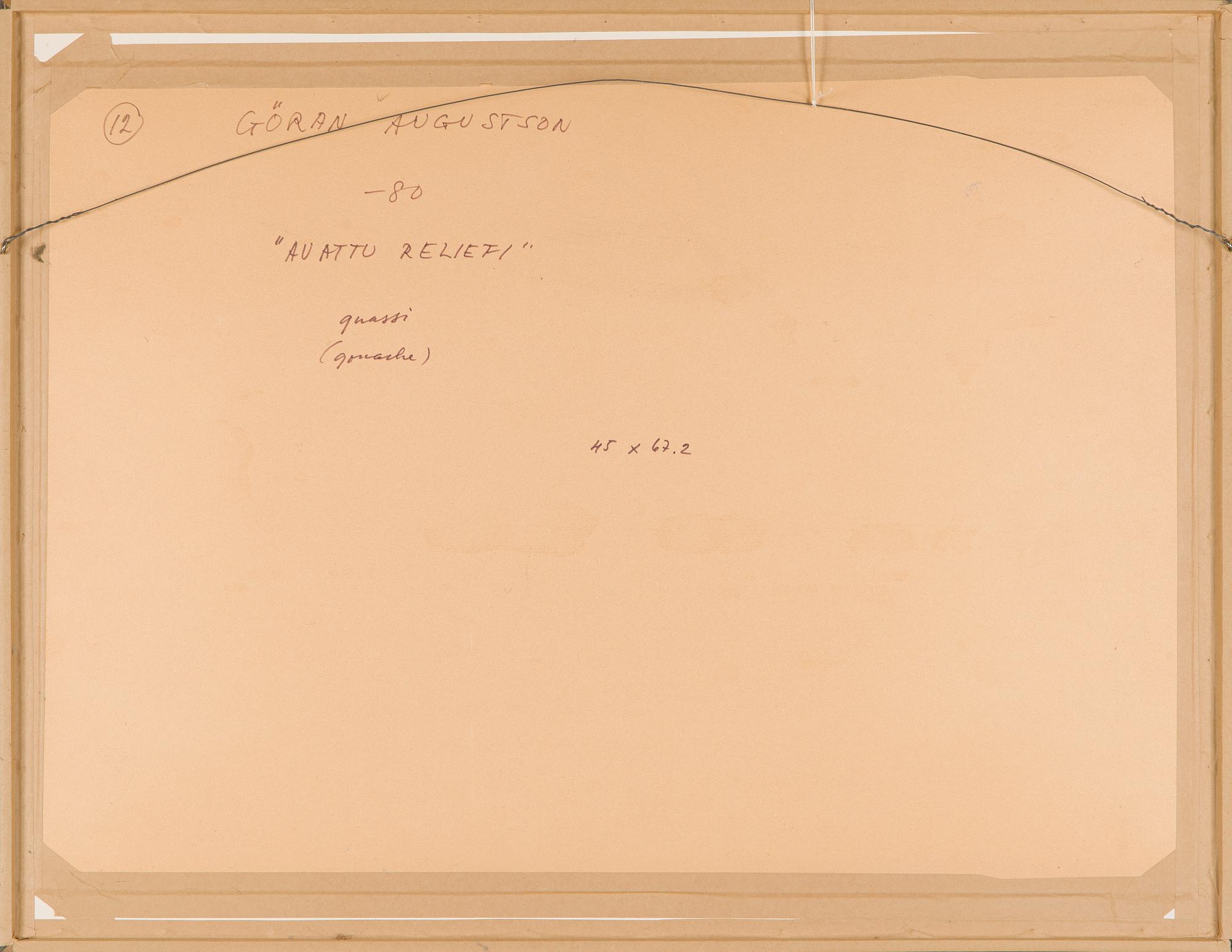 Göran Augustson, "Avattu reliefi".