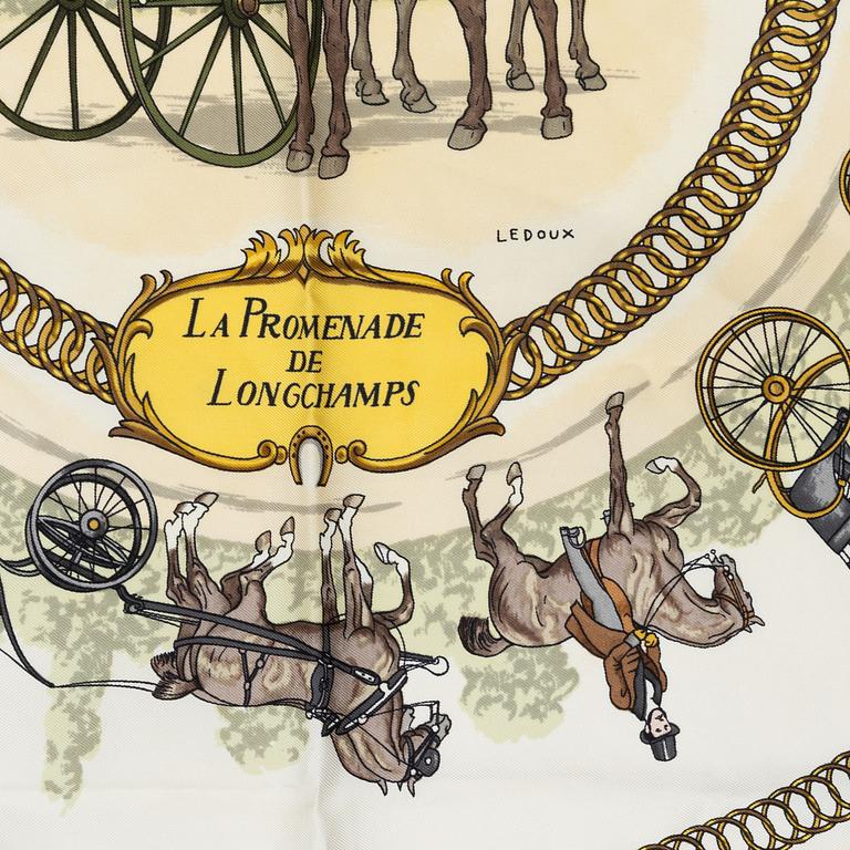 Hermès, scarf, "La Promenade de Longchamps".