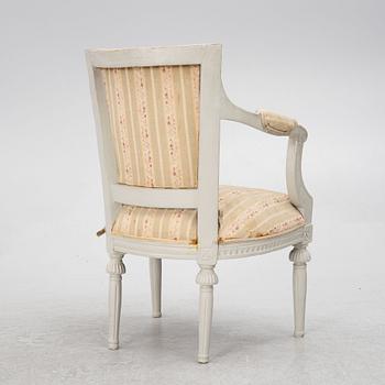 An armchair, Sweden, second half of the 18th century, Gustavian.